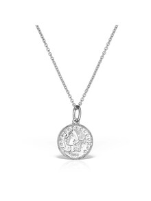 Colier din argint cu pandantiv Prosperity Coin