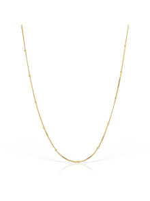 Lanț placat cu aur Vermeil cu sfere