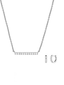 Set colier și cercei din argint Delia