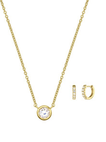 Set colier și cercei din argint placat cu aur Vermeil Mystique
