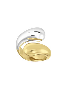 Inel mare din argint și argint placat cu aur Scylla