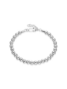 Brățară fixă elegantă cu biluțe din argint
