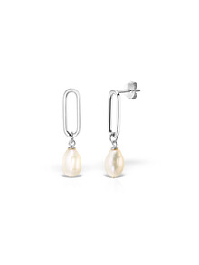 Cercei cu perle din argint Vaida