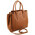 Geanta dama din piele naturala Tuscany Leather, coniac, Tulipan