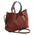 Geanta dama de firma Tuscany Leather din piele printata bordo