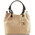 Geanta dama din piele printata bej Tuscany Leather, Keyluck