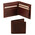 Portofel barbati din piele naturala Tuscany Leather maro inchis