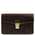 Borseta barbateasca Tuscany Leather din piele naturala maro inchis Tommy