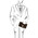 Borseta barbati din piele naturala Tuscany Leather, maro inchis, Arthur