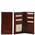 Portofel barbatesc din piele naturala Tuscany Leather cu doua pliuri, maro