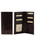 Portofel barbatesc Tuscany Leather din piele cu doua pliuri maro inchis