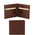 Portofel barbatesc Tuscany Leather cu doua pliuri din piele maro