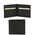 Portofel barbatesc Tuscany Leather cu doua pliuri din piele negru