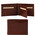 Portofel barbatesc din piele naturala Tuscany Leather cu trei pliuri, maro