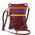 Geanta mica din piele naturala Tuscany Leather, bordo, Minicross