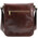 Geanta barbati din piele naturala Tuscany Leather, maro inchis, cu doua compartimente