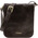 Geanta barbati din piele naturala Tuscany Leather, maro inchis, cu doua compartimente
