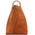 Rucsacel dama din piele naturala Tuscany Leather, coniac, Shanghai
