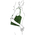 Geanta verde  convertibila in rucsac Tuscany Leather din piele  Patty