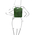 Geanta convertibila in rucsac Tuscany Leather din piele verde Patty
