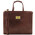 Servieta dama din piele naturala Tuscany Leather, maro, Palermo