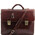 Servieta barbati din piele naturala Tuscany Leather, maro, Bolgheri