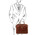 Geanta laptop maro  din piele naturala Tuscany Leather, Pisa