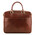 Geanta laptop din piele naturala Tuscany Leather, maro, Pisa