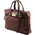 Geanta laptop barbati din piele naturala Tuscany Leather, Urbino, maro inchis