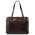 Servieta dama din piele naturala Tuscany Leather, maro inchis, Ravenna