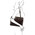 Servieta dama din piele naturala Tuscany Leather, maro inchis, Ravenna