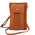 Geanta telefon Tuscany Leather din piele coniac mini cross