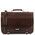 Geanta messenger barbati din piele naturala maro inchis Tuscany Leather, Ancona