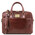 Geanta laptop din piele maro, cu 2 compartimente, Tuscany Leather, Urbino