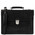 Servieta barbati din piele naturala neagra Tuscany Leather, Cremona