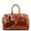 Geanta voiaj din piele honey, cu catarame, marime mica, Tuscany Leather, Voyager