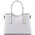 Geanta dama din piele naturala Tuscany Leather, alba, Olimpia marime mica