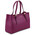 Geanta dama mana din piele naturala violet, Tuscany Leather, Aura
