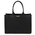Geanta de dama, din piele naturala neagra, Tuscany Leather, Woven