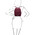 Rucsac de dama, piele naturala bordo, Tuscany Leather, TL Bag soft
