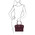 Geanta mana, din piele naturala, Tuscany Leather, bordo, Brigid