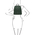 Rucsac de dama, din piele naturala verde, Tuscany Leather, TL Bag