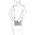 Plic de dama piele naturala argintie, Tuscany Leather, TL Bag Metallic