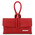 Plic dama din piele naturala rosu aprins Tuscany Leather