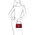 Geanta de mana piele naturala rosie, marime mica, Tuscany Leather, TL Bag