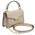 Geanta mana, din piele naturala bej, marime mica, Tuscany Leather, TL Bag Croc