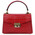 Geanta dama, piele naturala rosie, marime mica, Tuscany Leather, TL Bag Croc