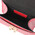 Geanta de dama, piele naturala rosie, marime mica, Tuscany Leather, TL Bag Croc