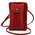 Geanta  Tuscany Leather din piele rosie telefon mini cross