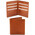 Portofel barbatesc din piele naturala cu doua pliuri honey, Tuscany Leather